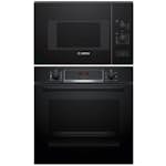 Ugn och Mikro BOSCH HQA534BB3 + BFL520MB0 Svart