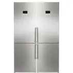 Kombiskåp Kyl/frys Bosch 2 st KGN367ICT Serie 4 186cm Otroligt Tysta Rostfri