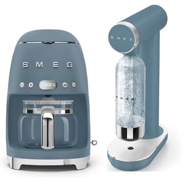 Kaffebryggare och Kolsyremaskin Smeg  Storm Blue
