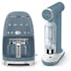 Kaffebryggare och Kolsyremaskin Smeg Storm Blue
