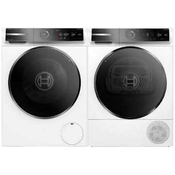 Tvätt- och Torkpaket Bosch WGB256A1SN-WQB246DASN Serie 8 med WIFI