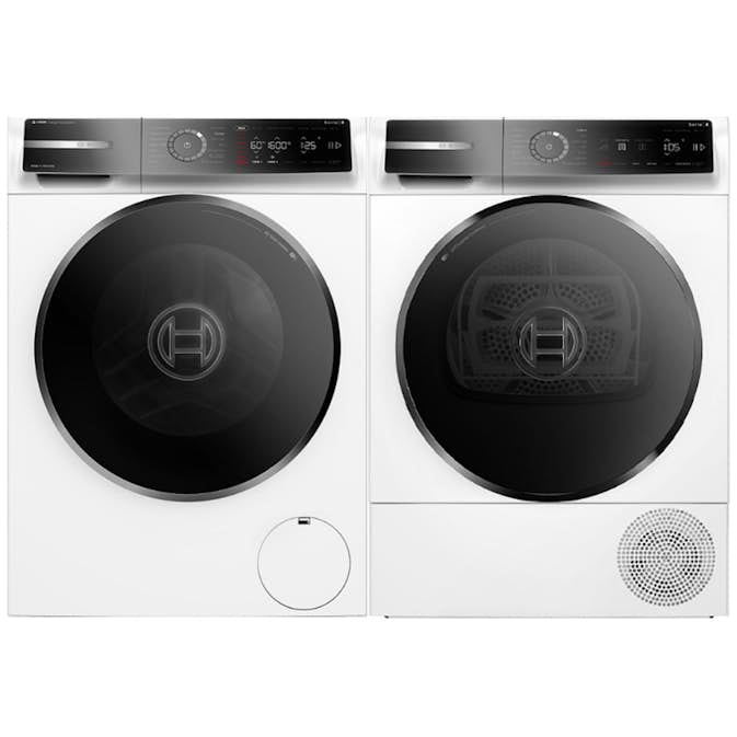 Tvätt- och Torkpaket Bosch WGB256A1SN-WQB246DASN Serie 8 med WIFI