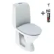 Toalettstol Ifö Spira 6260 Rimfree med WC-Lim