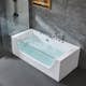 Bubbelbadkar Lyfco med Glasfront BK-019