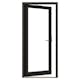 Fönsterdörr NorDan Svanenmärkt NTech Helglasad Aluminium BlackLine Svart