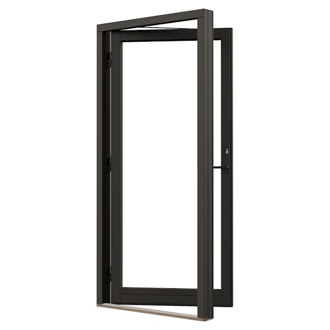 Fönsterdörr NorDan Svanenmärkt NTech Helglasad Aluminium BlackLine Svart