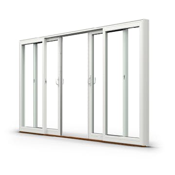 Parskjutdörr NorDan Svanenmärkt NTech Aluminium 4-Delad