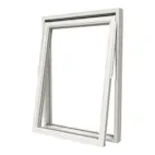 Vridfönster NorDan Svanenmärkt NTech 3-Glas Aluminium