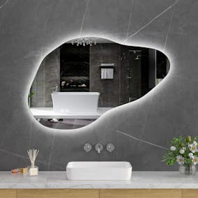 Badrumsspegel Lyfco med LED-Belysning 100x65 cm