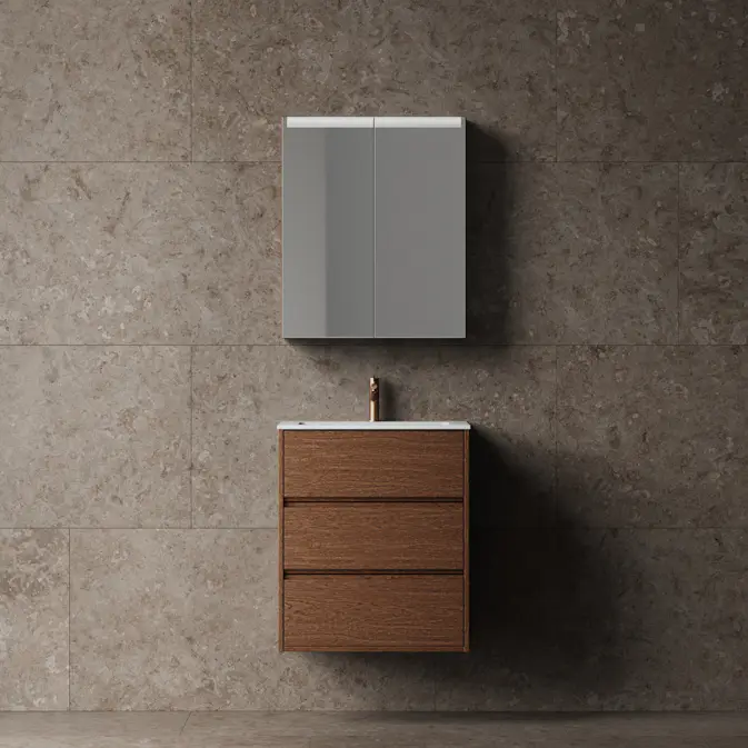 Tvättställsskåp INR Terra Grip med 3 Lådor