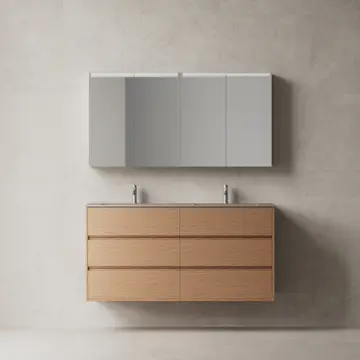 Tvättställsskåp INR Terra Grip Dubbel med 6 Lådor