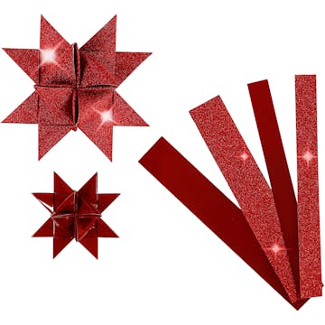 Stjärnstrimlor Creativ Company Glitter Lack 40 Strimlor/1 Förp