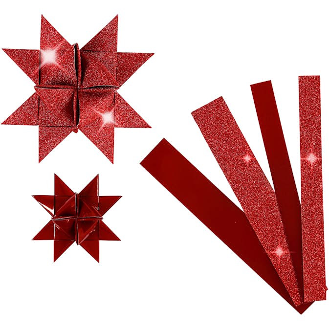Stjärnstrimlor Creativ Company Glitter Lack 40 Strimlor/1 Förp