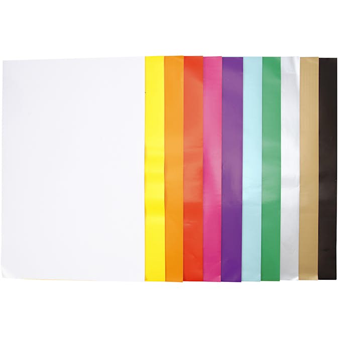 Glanspapper Creativ Company Mixade Färger 32x48 cm 11x25 Ark/1 Förp