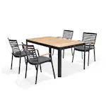 Matgrupp Utomhus LifestyleGarden Portals 161 cm 4 karmstolar