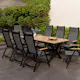 Matgrupp Utomhus LifestyleGarden Panama 200 cm 8 positionsstolar