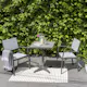 Loungegrupp LifestyleGarden Solana bistrobord + 2 carverstolar