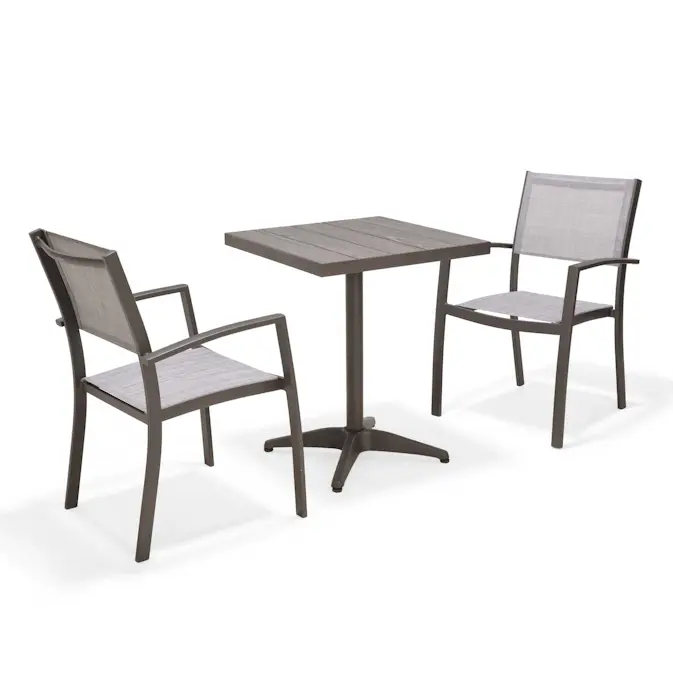 Loungegrupp LifestyleGarden Solana bistrobord + 2 carverstolar