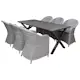Matgrupp Utomhus Baltic Garden 190 cm bord & 6 Belize grå stolar