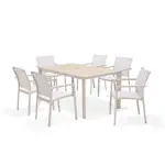 Matgrupp Utomhus LifestyleGarden Urbanite 160 cm 6 karmstolar