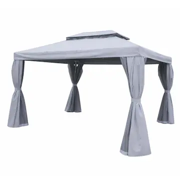 Paviljong Baltic Garden SUNSET 3x4 m, grå