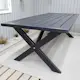 Trädgårdsbord Baltic Garden Oxford 220 Svart