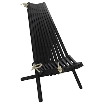 Trädgårdsstol Baltic Garden Calcutta Svart