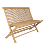 Trädgårdsbänk Baltic Garden Milano fällbar bänk 120 cm
