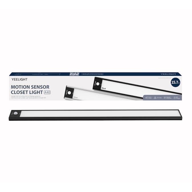 Lampa med Rörelsesensor Yeelight Closet Light, Svart- Smart Belysning