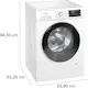 Frontmatad tvättmaskin Siemens WM14N29PDN