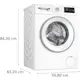 Frontmatad tvättmaskin Bosch WAN2829SSN