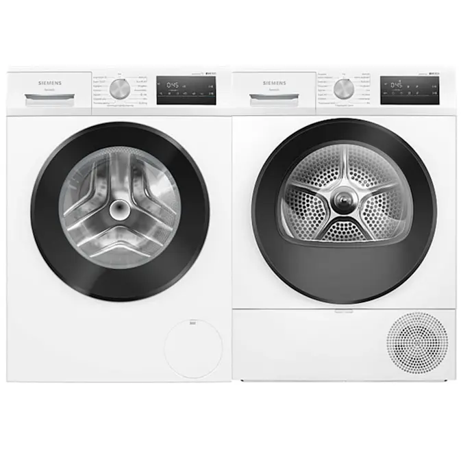 Tvätt- och Torkpaket Siemens WM14N29PDN + WT45HV0EDN