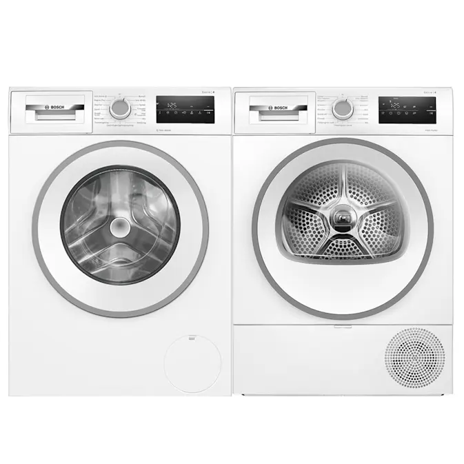 Tvätt- och Torkpaket Bosch WAN2829SSN + WTH85V0SSN