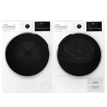 Tvätt- och Torkpaket SMEG WNP84SEAIN1 + DNP09SEBIN