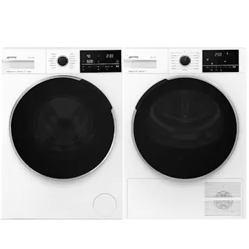 Tvätt- och Torkpaket SMEG WNP96SLAAIN1 + DNP09SEBIN
