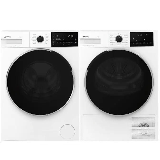 Tvätt- och Torkpaket SMEG WNP96SLAAIN1 + DNP09SEBIN