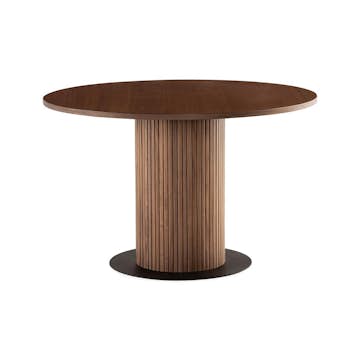 Matbord Bark Noira Runt Bord 120cm med Ribbor