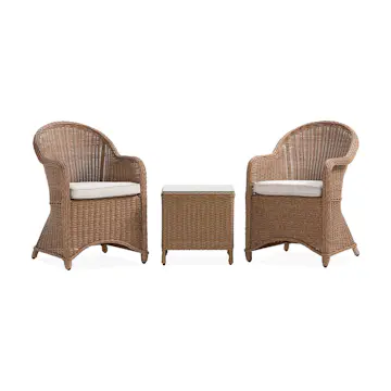 Cafégrupp deNoord Marcus Caféset med 2 Light Fåtöljer m Dyna