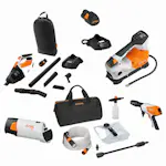Paket STIHL Handdammsugare Högtryckstvätt Kompressor Powerbank Med Batteri & Laddare