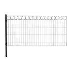 Staket Hortus Svart Panelpaket Med Dekor O Tilläggsmodul 100 cm Hög