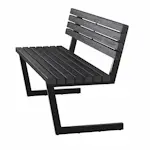 Bänk PLUS Relax 150 cm Svart