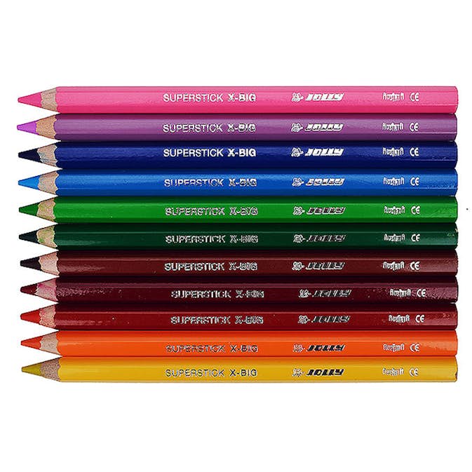 Färgpennor ABA Skol Jolly x-Big 12 Färger