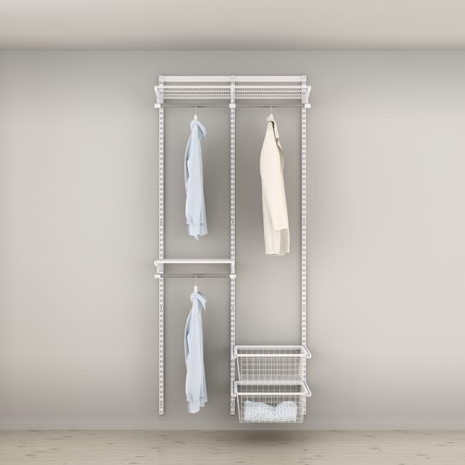 Garderobslösning Elfa Ready Solution Classic 15 Vit