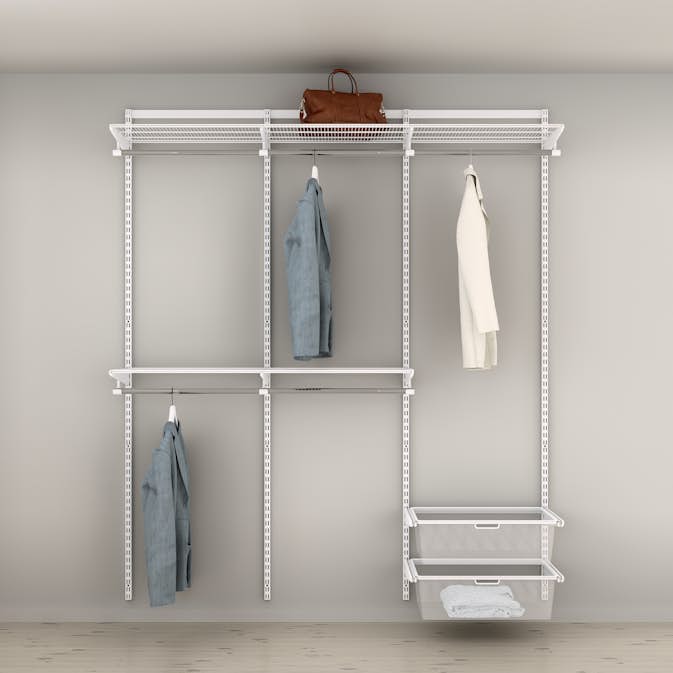 Garderobslösning Elfa Ready Solution Classic 16 Vit