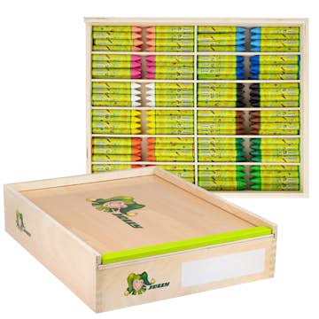 Vaxkritor ABA Skol Jolly Painty Trälåda 288 stycken