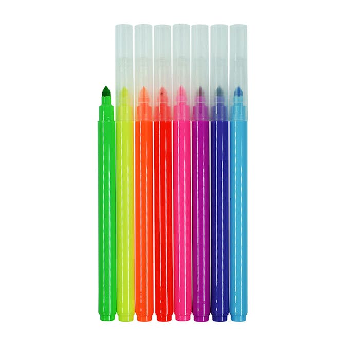 Tuschpennor ABA Skol Neon 8 Färger