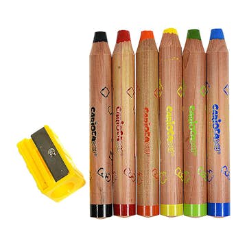 Färgpennor ABA Skol Baby 6 Färger