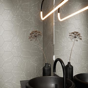 Klinker Lhådös Jolly Silver Hexagon cm