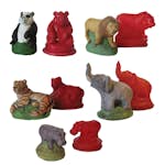 Gipsform ABA Skol Vilda Djur 5st