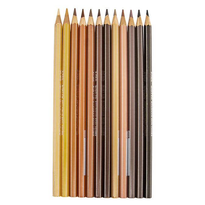 Färgpennor Giotto 12 Hudfärger